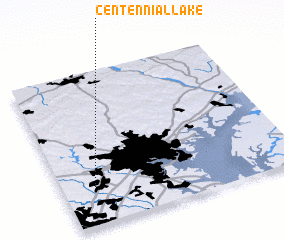 3d view of Centennial Lake