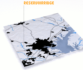 3d view of Reservoir Ridge