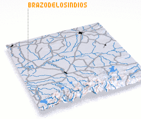 3d view of Brazo de los Indios