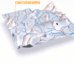 3d view of Carcuna Pampa