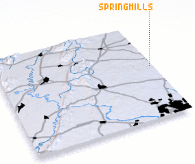3d view of Spring Mills