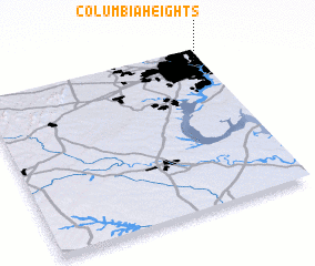 3d view of Columbia Heights
