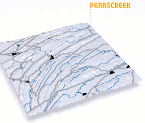 3d view of Penns Creek