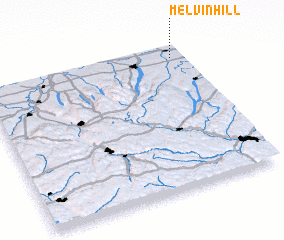 3d view of Melvin Hill