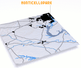 3d view of Monticello Park