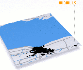 3d view of Mud Mills