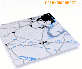 3d view of Columbia Forest