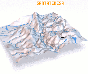 3d view of Santa Teresa