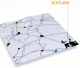 3d view of Scotland