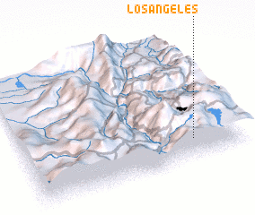 3d view of Los Ángeles