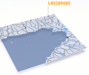 3d view of Las Canoas