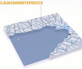 3d view of Las Lajas de Monte Fresco