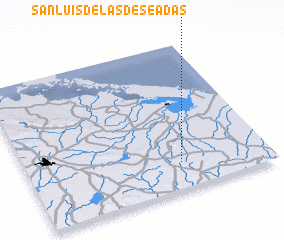 3d view of San Luis de las Deseadas