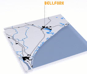 3d view of Bell Fork