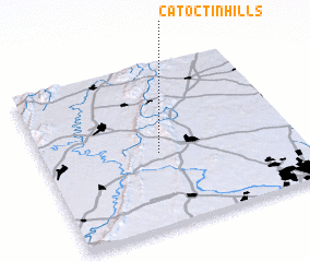3d view of Catoctin Hills