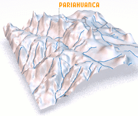 3d view of Pariahuanca