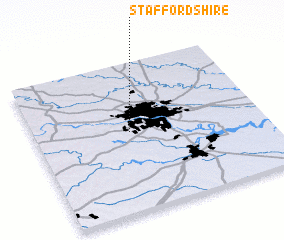 3d view of Staffordshire
