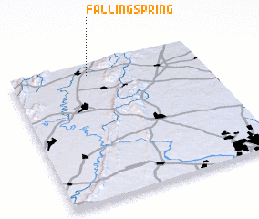3d view of Falling Spring
