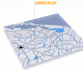 3d view of San Nicolás