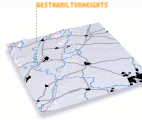 3d view of West Hamilton Heights