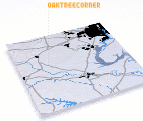 3d view of Oak Tree Corner