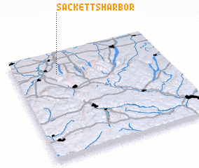 3d view of Sacketts Harbor