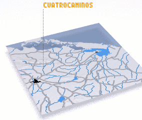 3d view of Cuatro Caminos