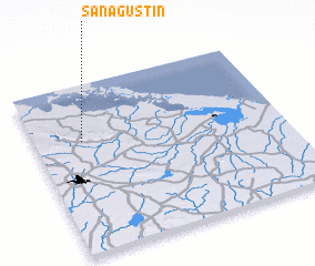 3d view of San Agustín