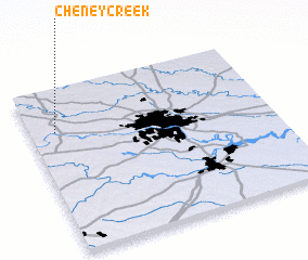 3d view of Cheney Creek