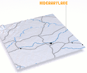 3d view of Hideaway Lake