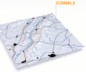 3d view of Scrabble