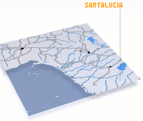 3d view of Santa Lucía