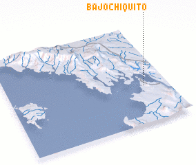 3d view of Bajo Chiquito