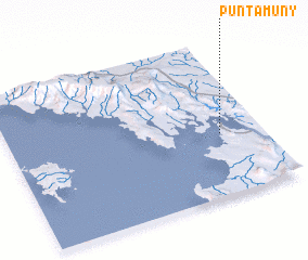 3d view of Punta Muñy