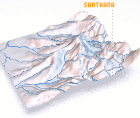 3d view of Santa Ana