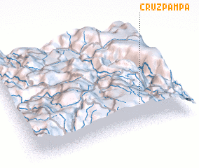 3d view of Cruz Pampa