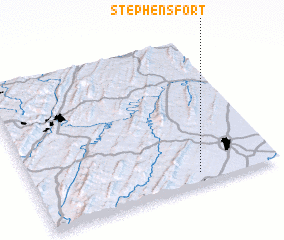 3d view of Stephens Fort