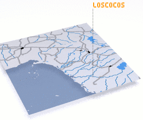 3d view of Los Cocos