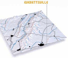 3d view of Everettsville