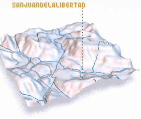 3d view of San Juan de La Libertad