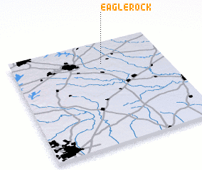 3d view of Eagle Rock