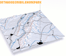 3d view of Northwoods Mobile Home Park