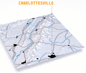 3d view of Charlottesville