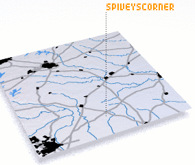 3d view of Spiveys Corner