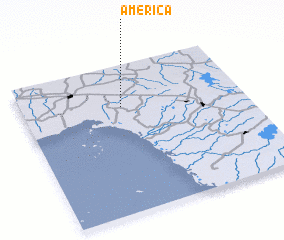 3d view of América