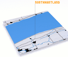 3d view of North Hartland