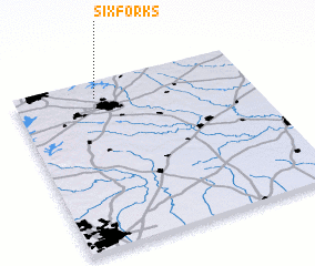 3d view of Six Forks