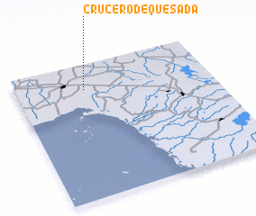 3d view of Crucero de Quesada