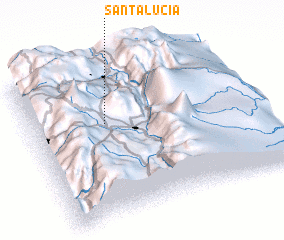 3d view of Santa Lucía