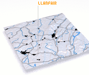 3d view of Llanfair